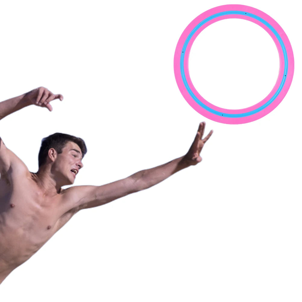 frisbee anneau rose lancer