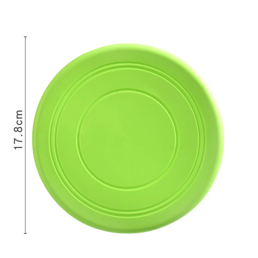 frisbee chien vert