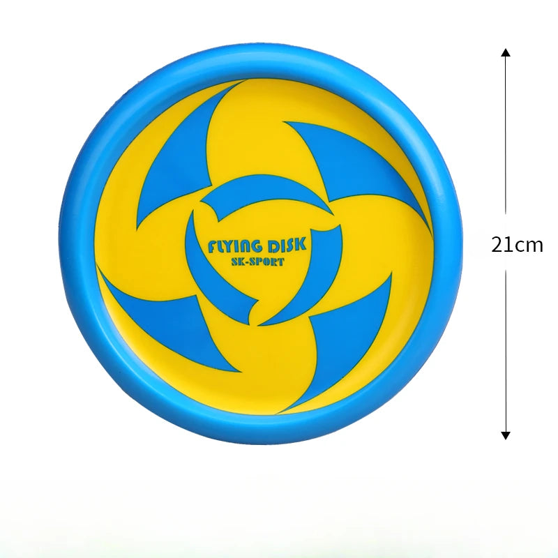 frisbee en mousse bleu