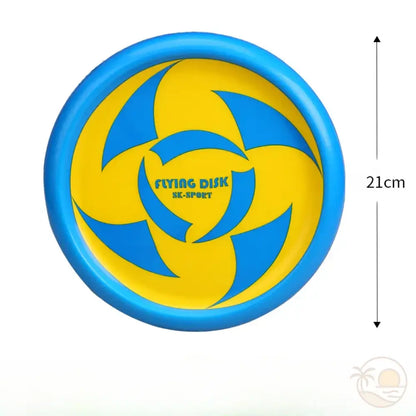 frisbee en mousse bleu