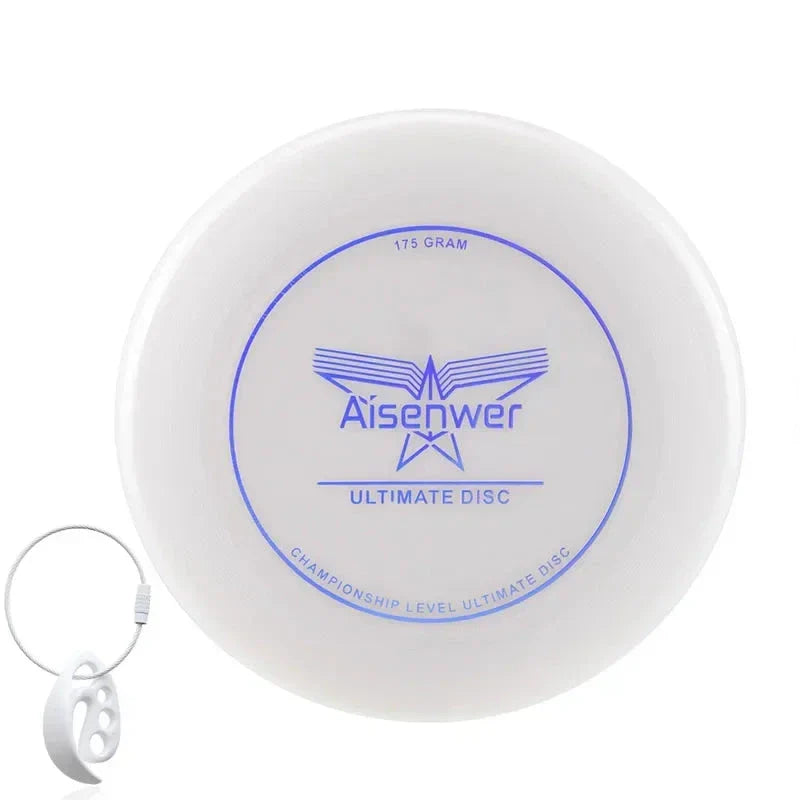 frisbee phosphorescent blanc