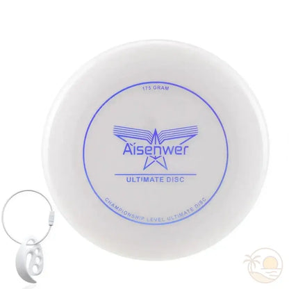 frisbee phosphorescent blanc