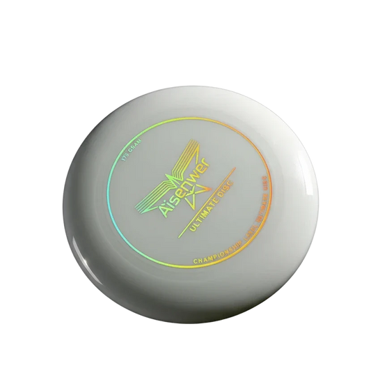 frisbee phosphorescent blanc main