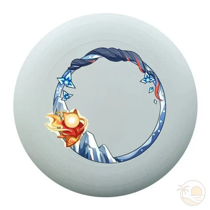 frisbee plage anneau glace