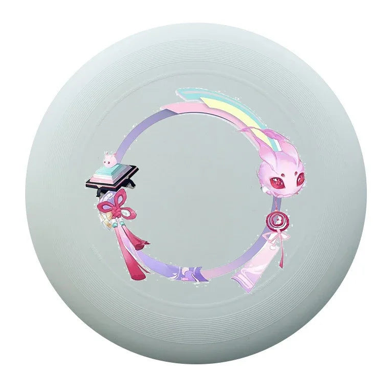 frisbee plage anneau monstre violet