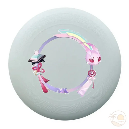 frisbee plage anneau monstre violet