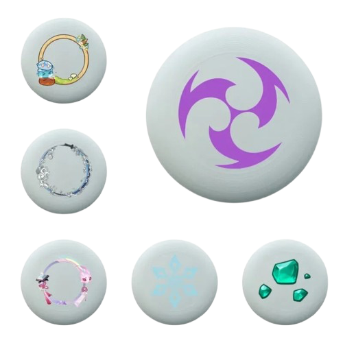 frisbee plage anneaux emeraudes flocon