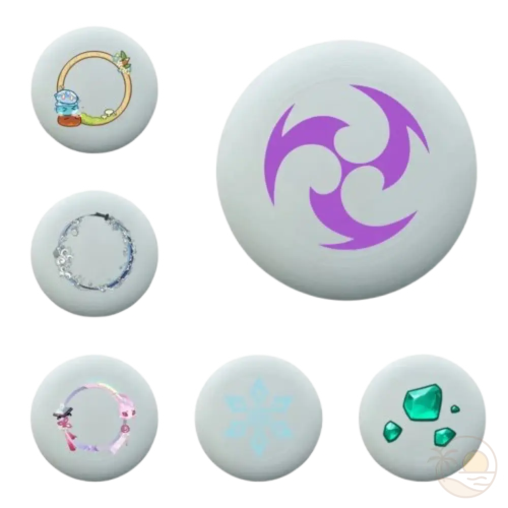 frisbee plage anneaux emeraudes flocon