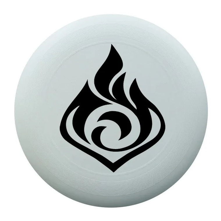 frisbee plage feu noir