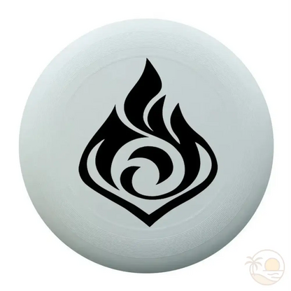 frisbee plage feu noir