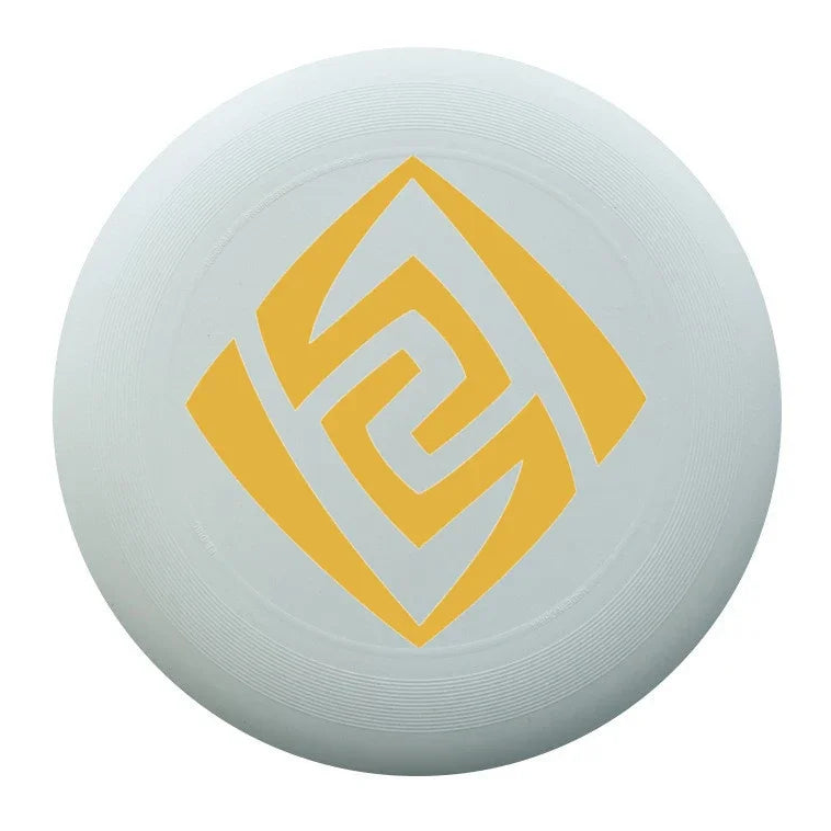 frisbee plage losange jaune