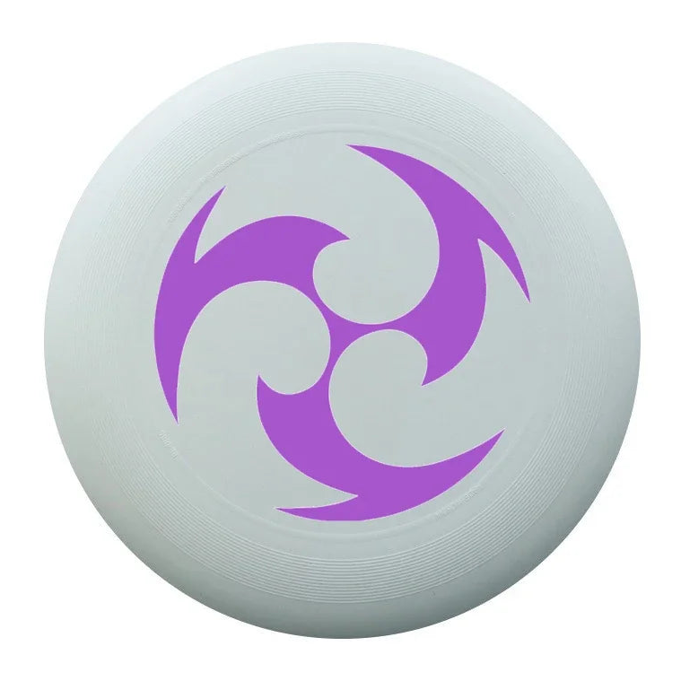 frisbee plage motif tribal violet