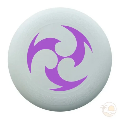 frisbee plage motif tribal violet