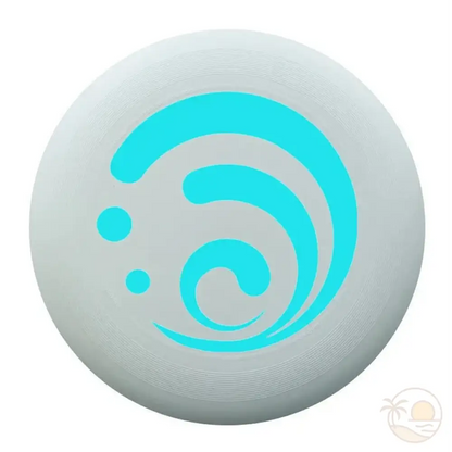 frisbee plage onde bleue