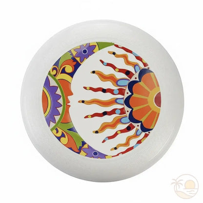 frisbee sport soleil eclatant tribal