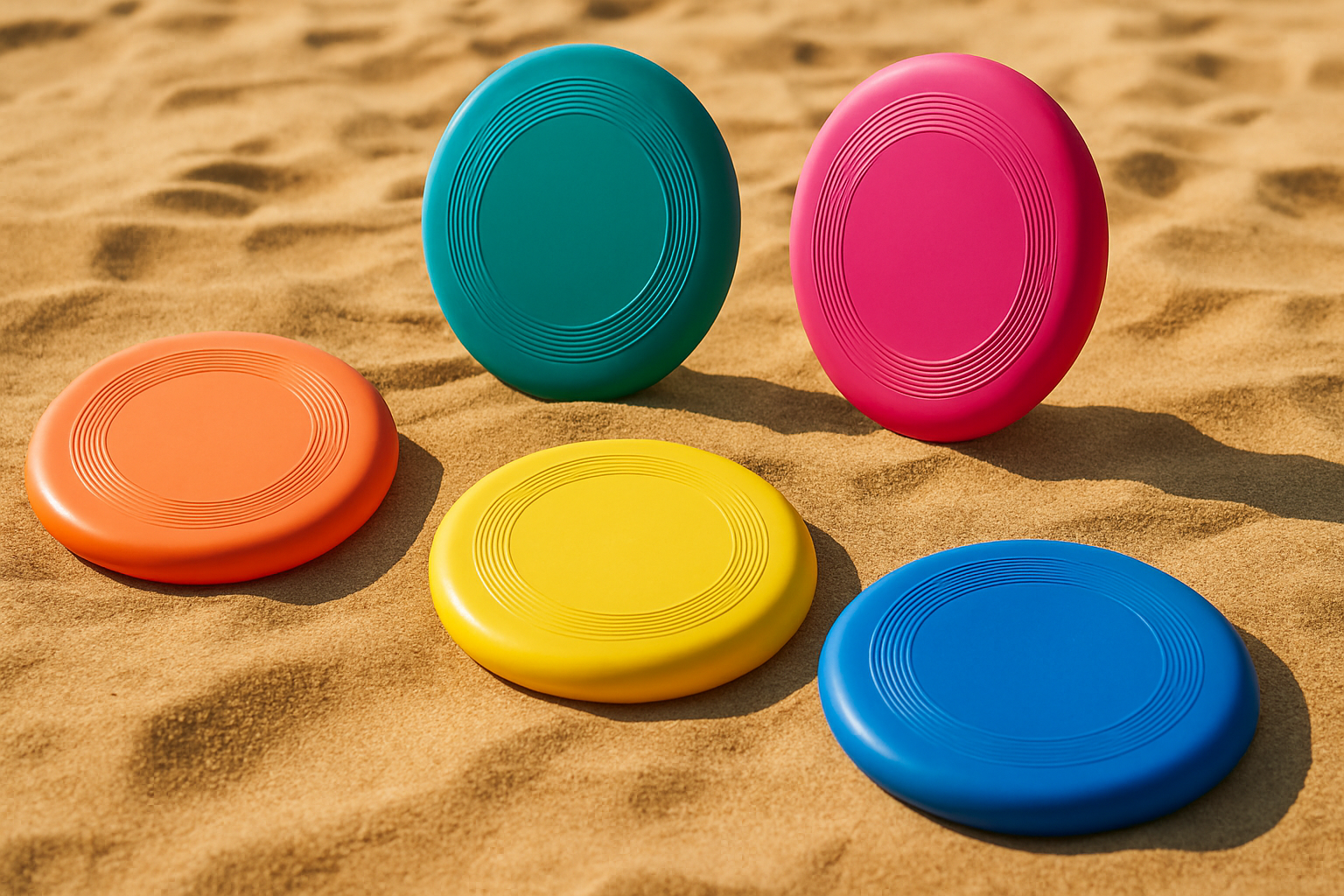 frisbees-de-plage-inclines-plats-sable