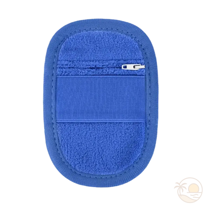 gant anti grains de sable bleu