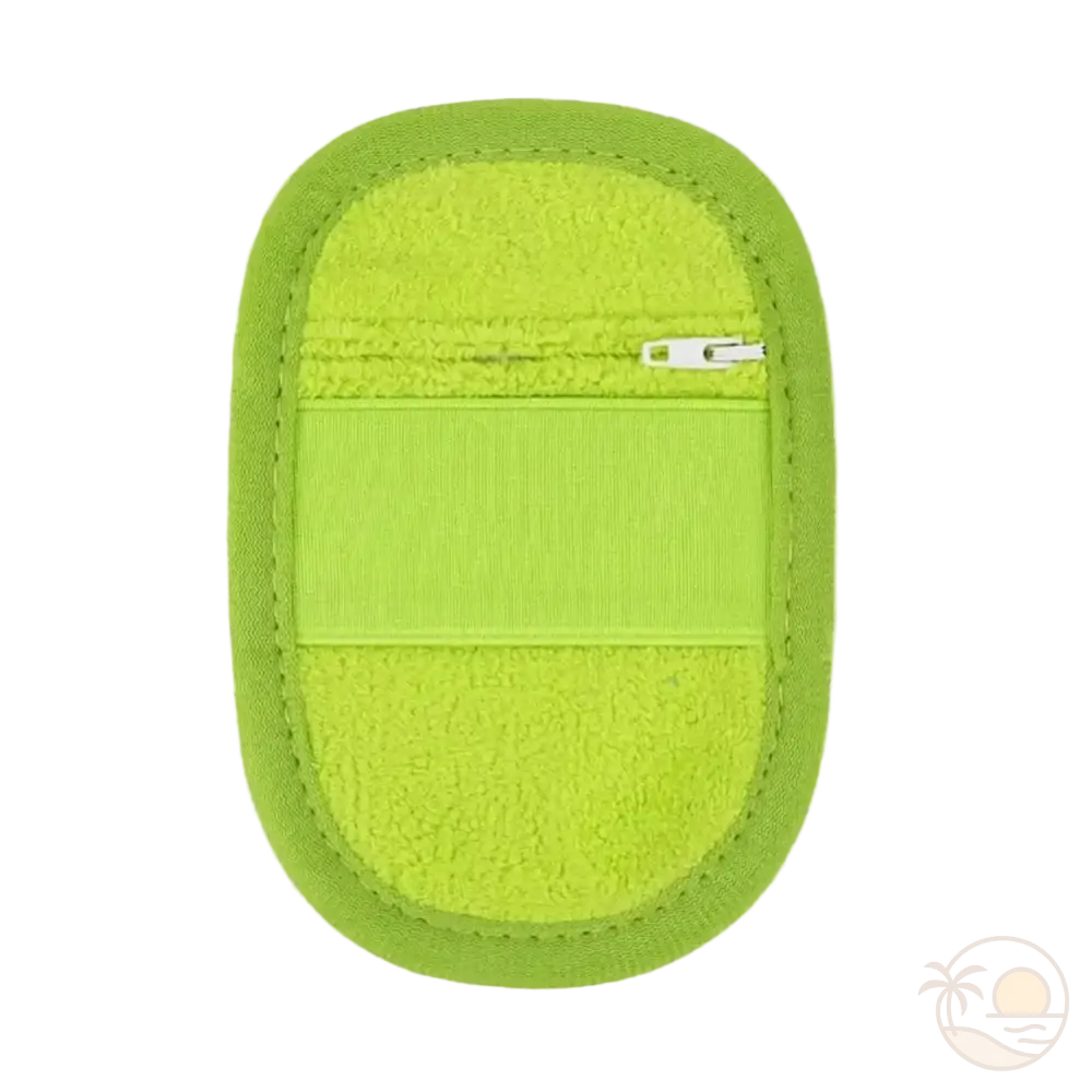 gant anti grains de sable vert