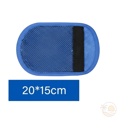 gant de plage bleu 20x15 cm