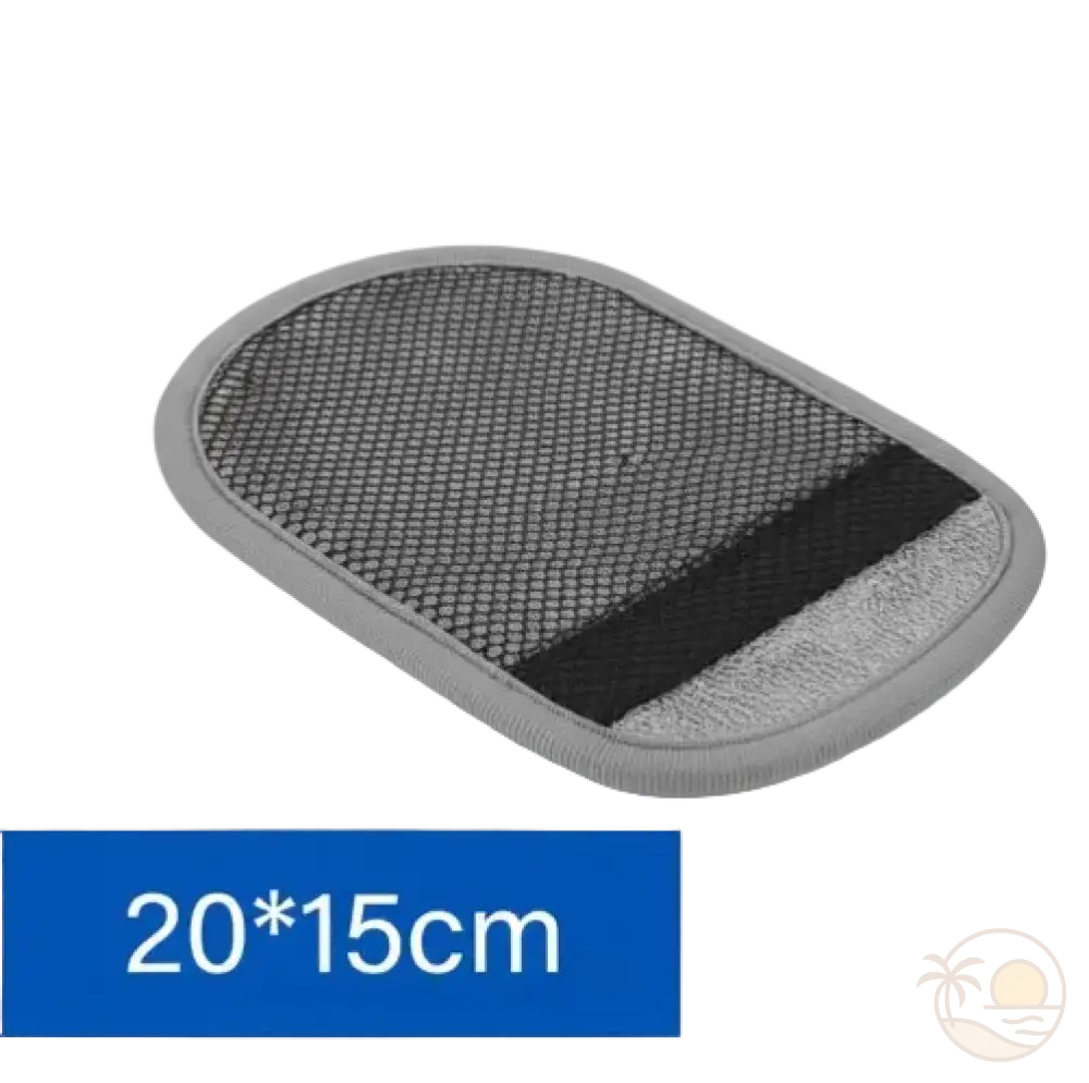 gant de plage gris 20x15 cm