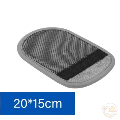 gant de plage gris 20x15 cm