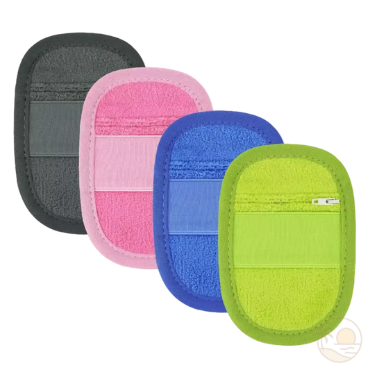 gants anti grains de sable gris rose bleu vert