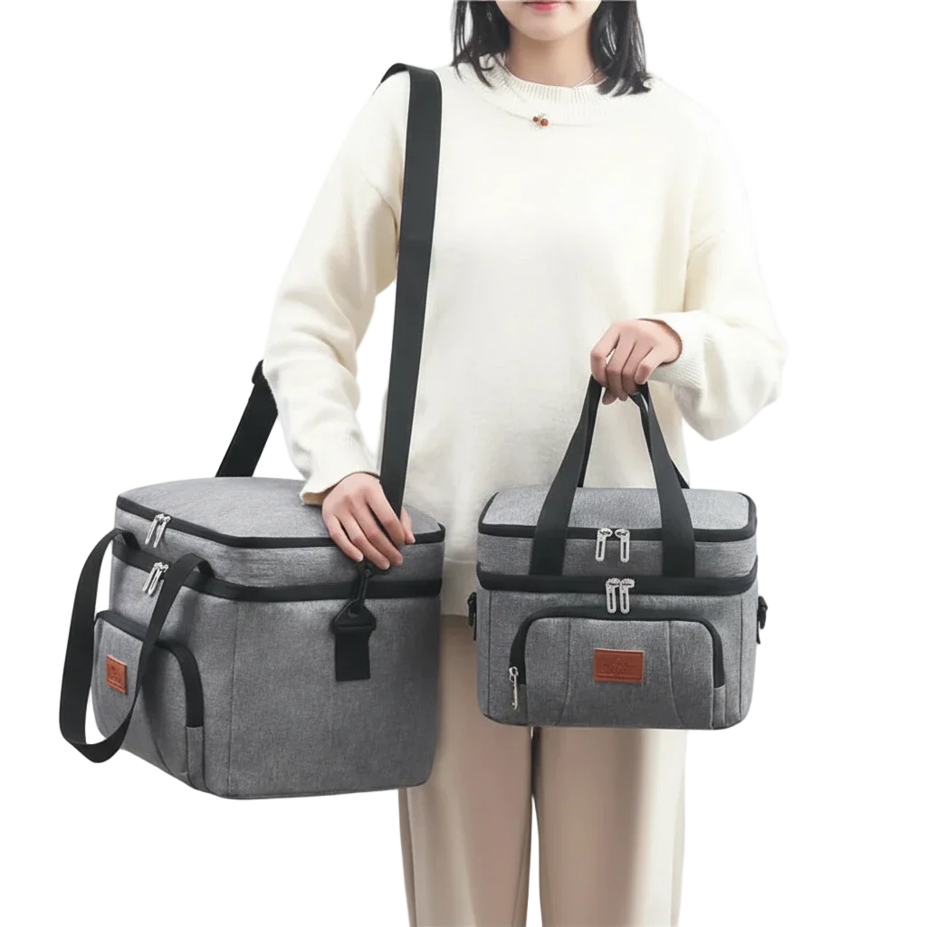 glaciere souple gris petit grand femme