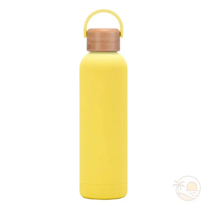 gourde isotherme 750ml jaune citron