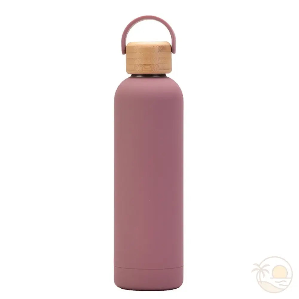 gourde isotherme 750ml rose terre