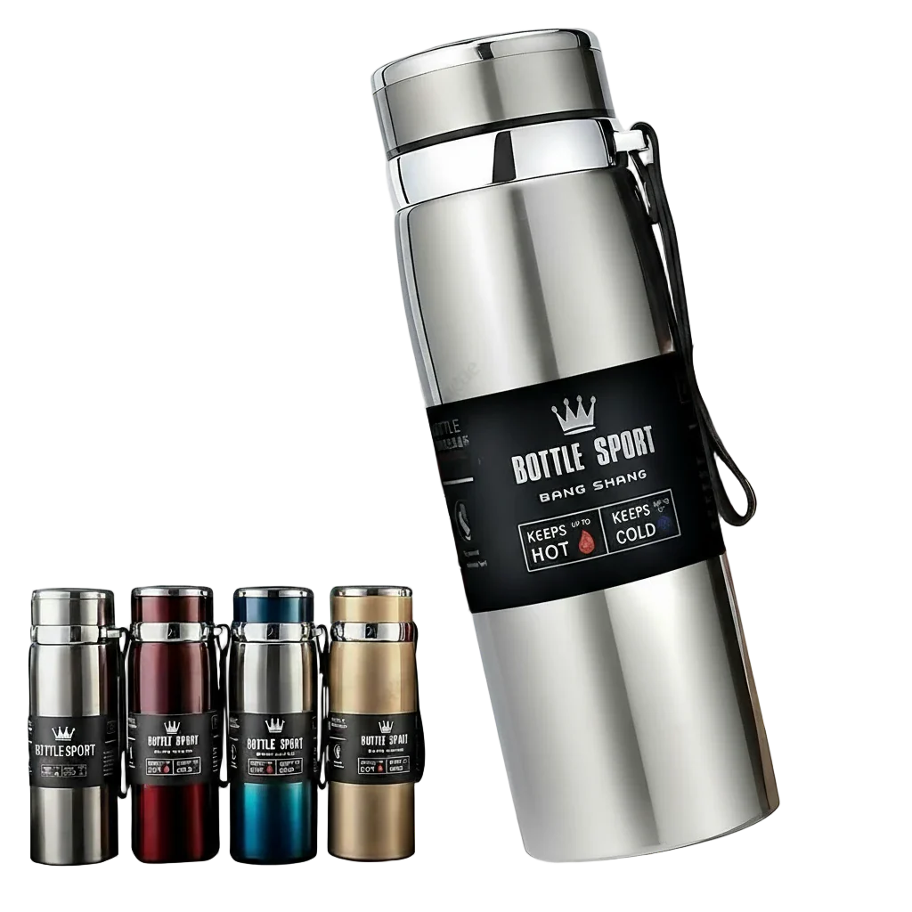 gourdes isothermes argent or rouge bleu