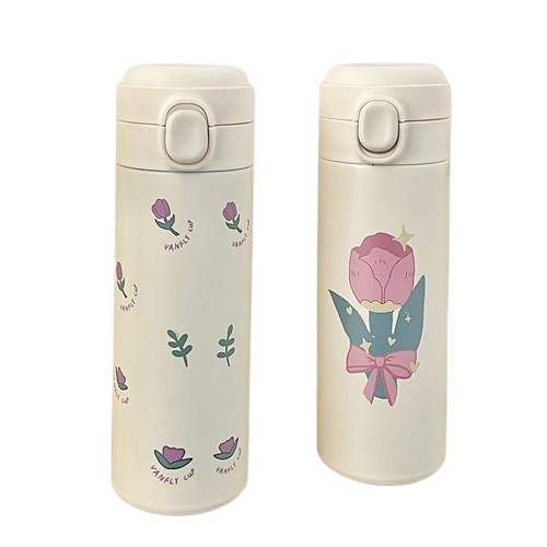 gourdes isothermes fleuries fleurs roses grande rose