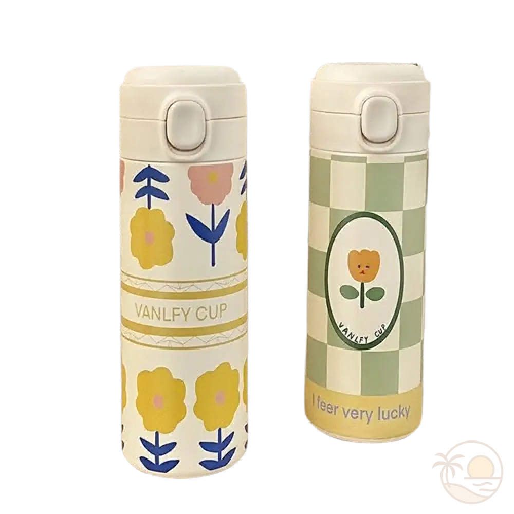 gourdes isothermes fleuries tournesols fleur jaune damier vert