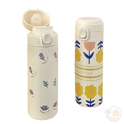 gourdes isothermes fleuries tournesols fleurs roses