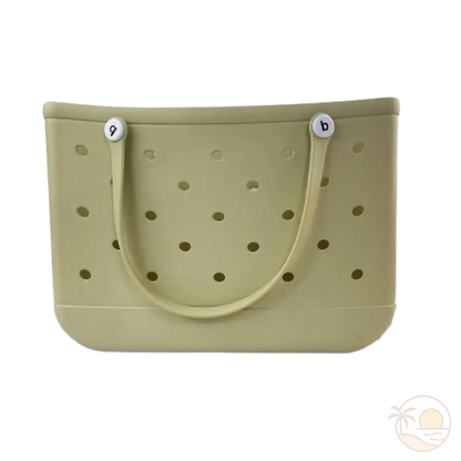 grand panier de plage beige