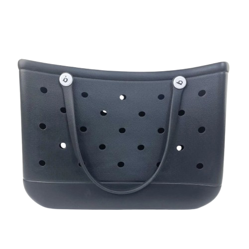 grand panier de plage noir