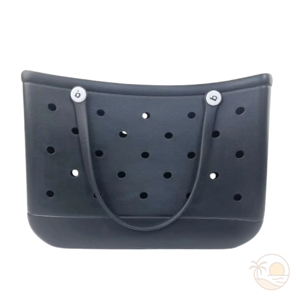 grand panier de plage noir