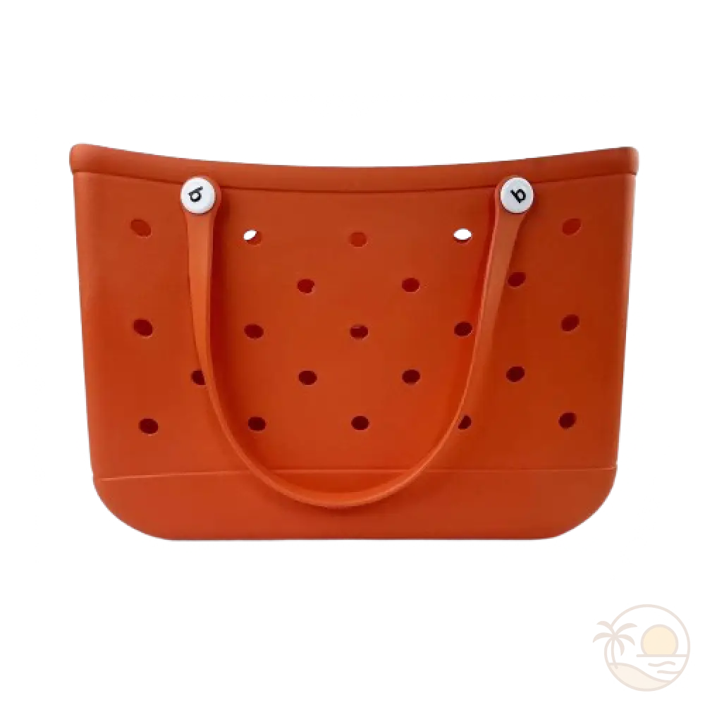 grand panier de plage orange