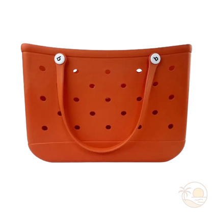 grand panier de plage orange