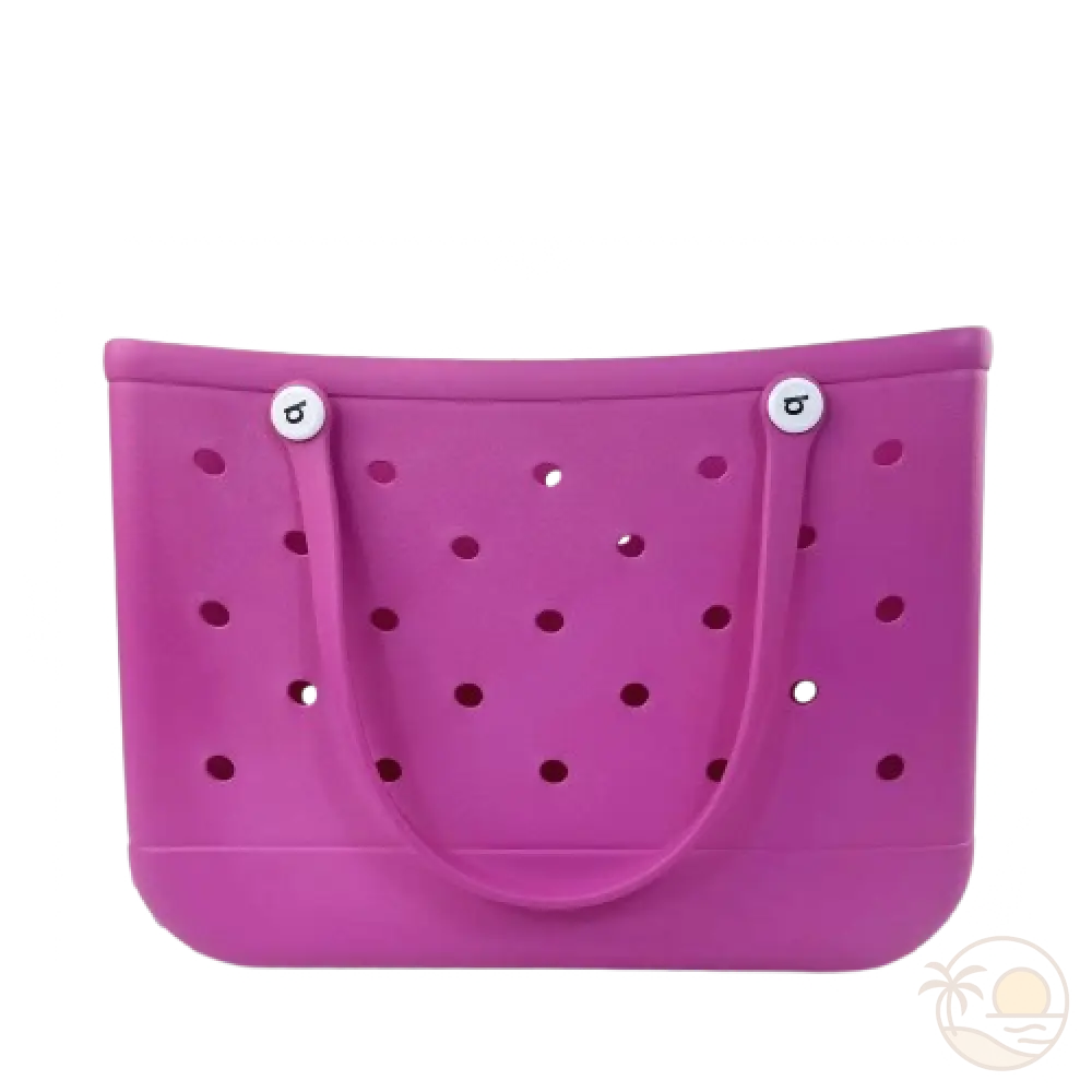 grand panier de plage rose fonce