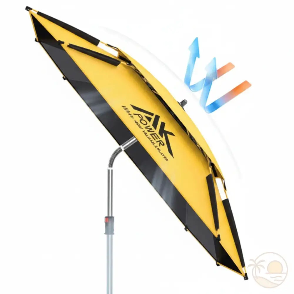 grand parasol de plage incline