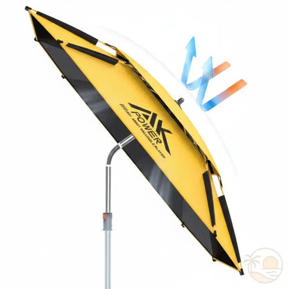 grand parasol de plage incline