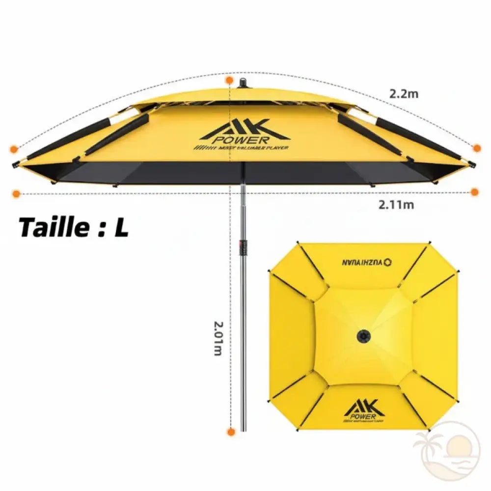grand parasol de plage taille l