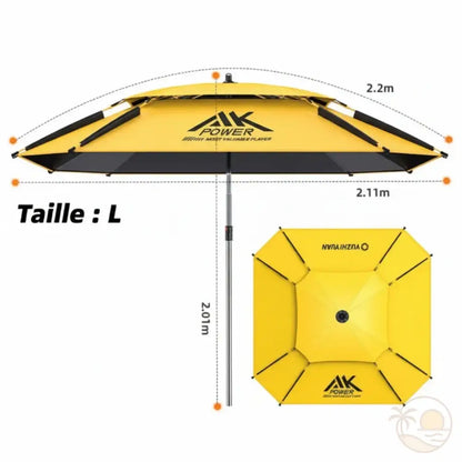 grand parasol de plage taille l