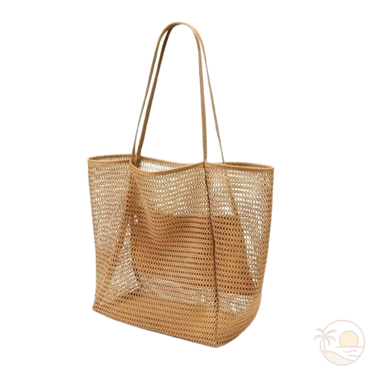 grand sac de plage beige