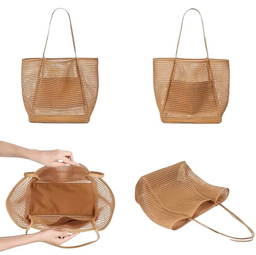 grand sac de plage beige caracteristiques
