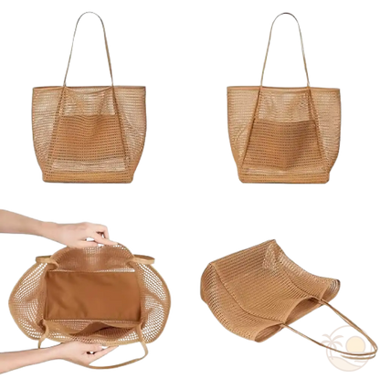 grand sac de plage beige caracteristiques
