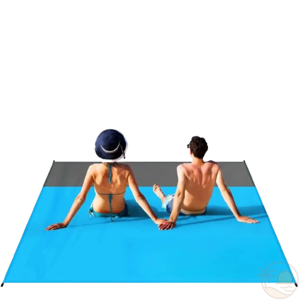 grand tapis de plage couple