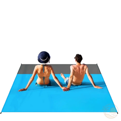 grand tapis de plage couple