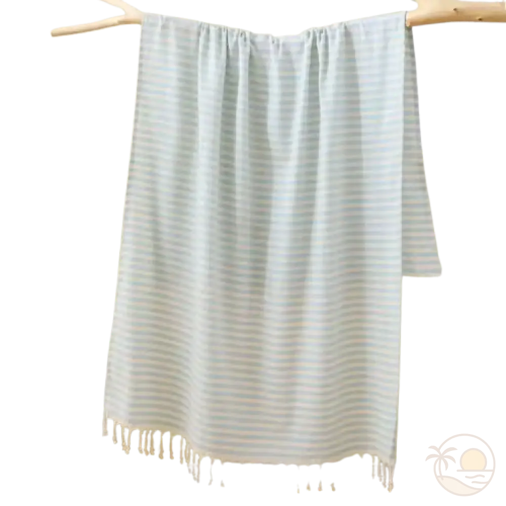 grande fouta de plage vert