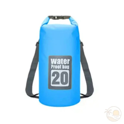 grande pochette de plage bleu